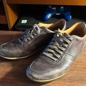 Magnanni Dark Brown Leather Sneakers